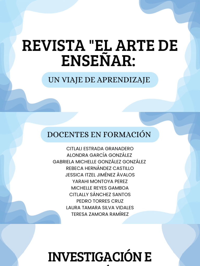 El Arte de Enseñar Un Viaje de Aprendizaje | PDF | Enseñando | Aprendizaje