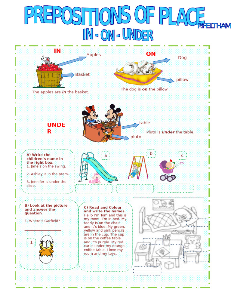 Prepositions Kids 2 | PDF