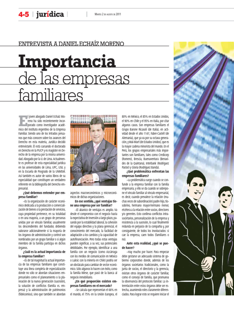 Importancia de las Empresas Familiares | PDF | Business | Economias