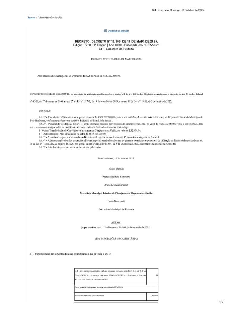 Decreto 19109 | PDF
