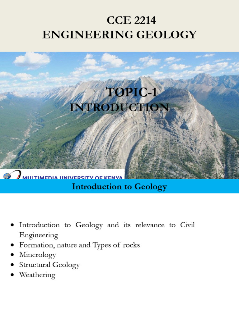 Introduction to Engineering Geology | PDF | Fault (Geology) | Rock ...