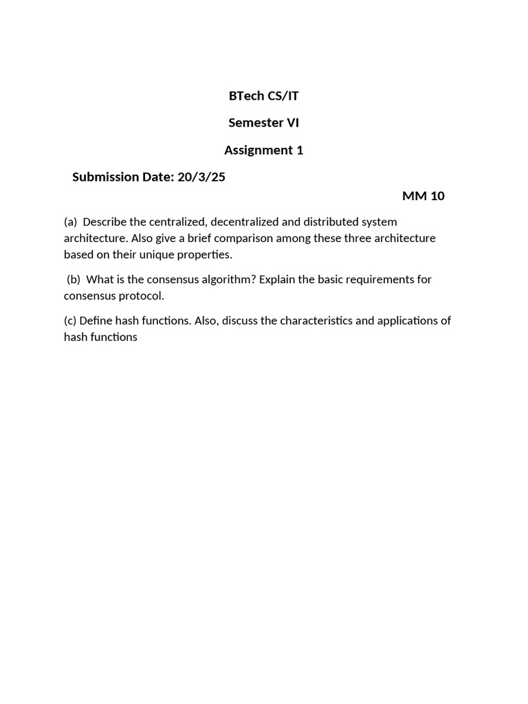 Assignment 1 | PDF