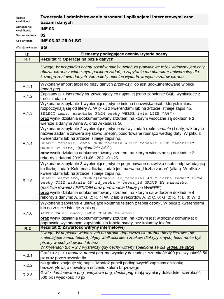 Inf3 st25 Klucz2 | PDF