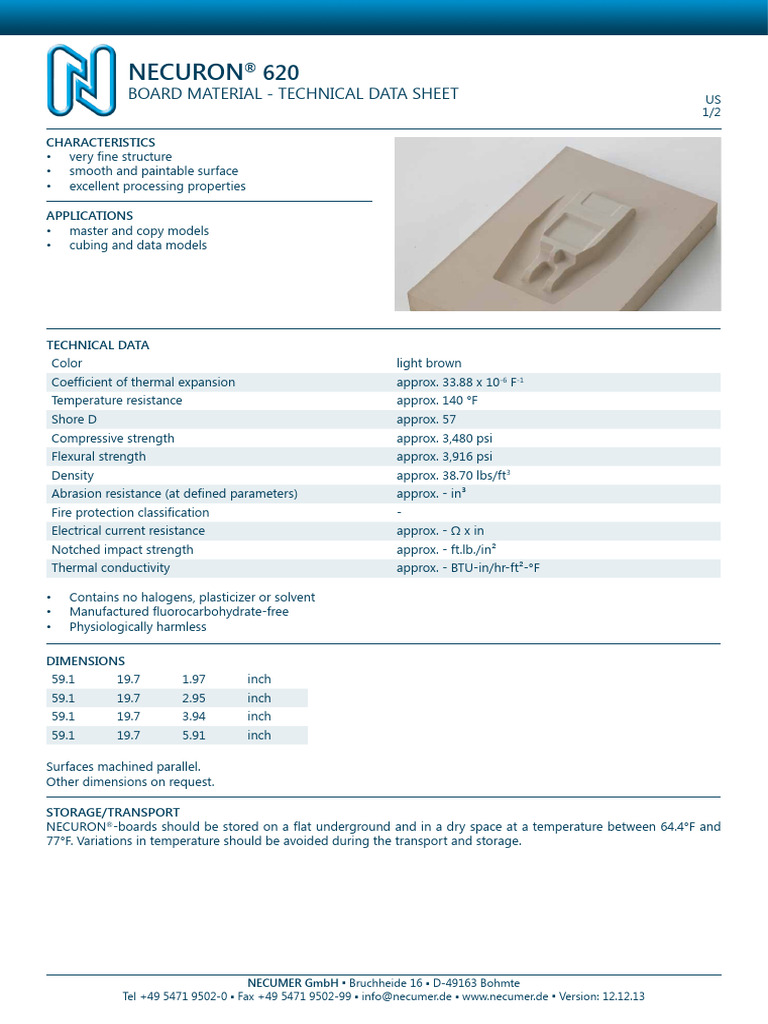 Necuron 620 Tdsregergretrefdgsghdfgdsfgdfsgfds | PDF | Materials ...