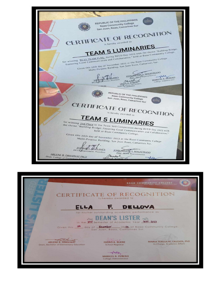 Certificates 1 | PDF