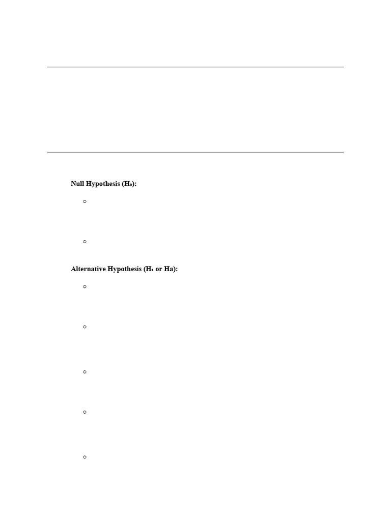 Research Hypothesis-Notes - 042108 | PDF | Hypothesis | Causality