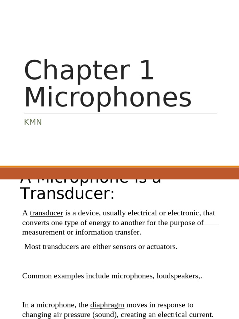 Ch-2 Microphone | PDF | Microphone | Electrical Engineering