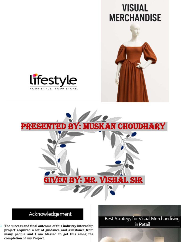 Visual Merchandising Internship Report | PDF | Retailing | Marketing