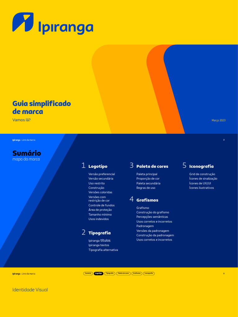 Guia de Identidade Visual Ipiranga | PDF | Cor | Tipografia