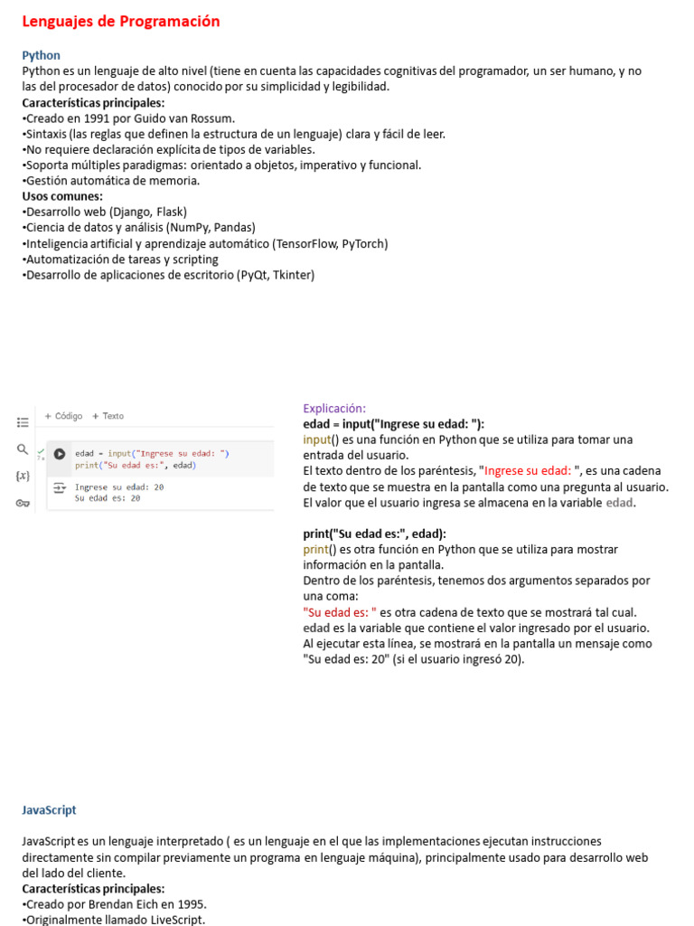 Clase 4 FP | PDF | Python (lenguaje de programación) | Lenguaje de ...