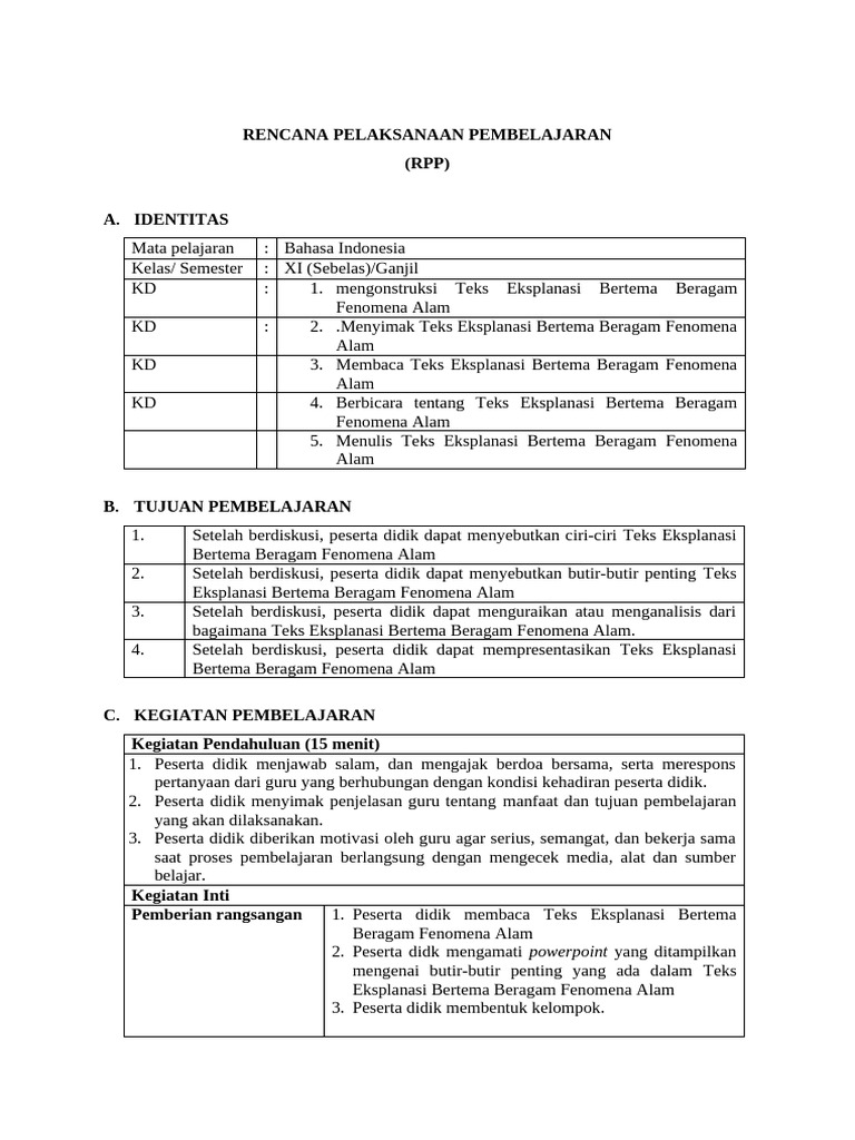 RPP Bind - 11 Ganjil - 2 | PDF