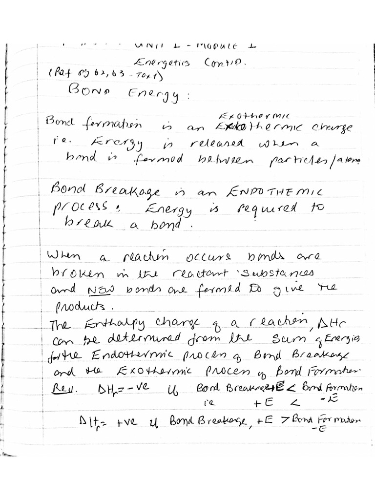 U1 Mod1 Energetics Continued 2 | PDF