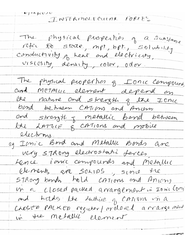 U1 Mod1 Intermolecular Forces | PDF