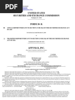 Affymax, Inc Form 10 K(Mar 11 2011)
