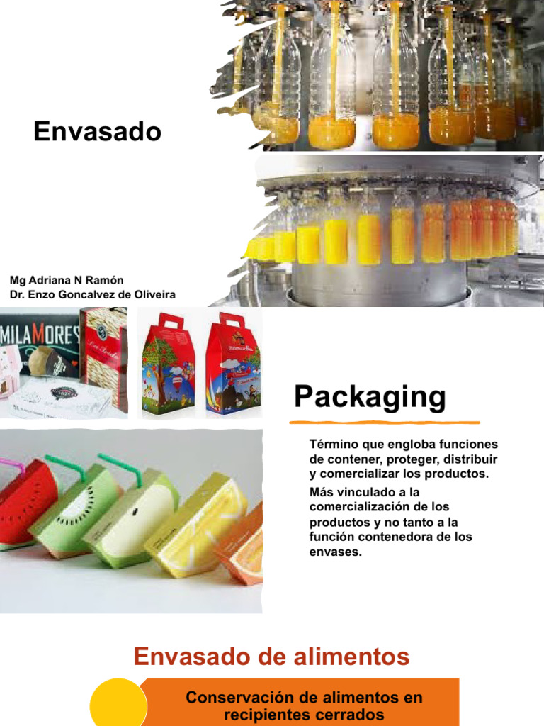 Proceso de Envasado de Alimentos | PDF | Alimentos | Conservación de ...