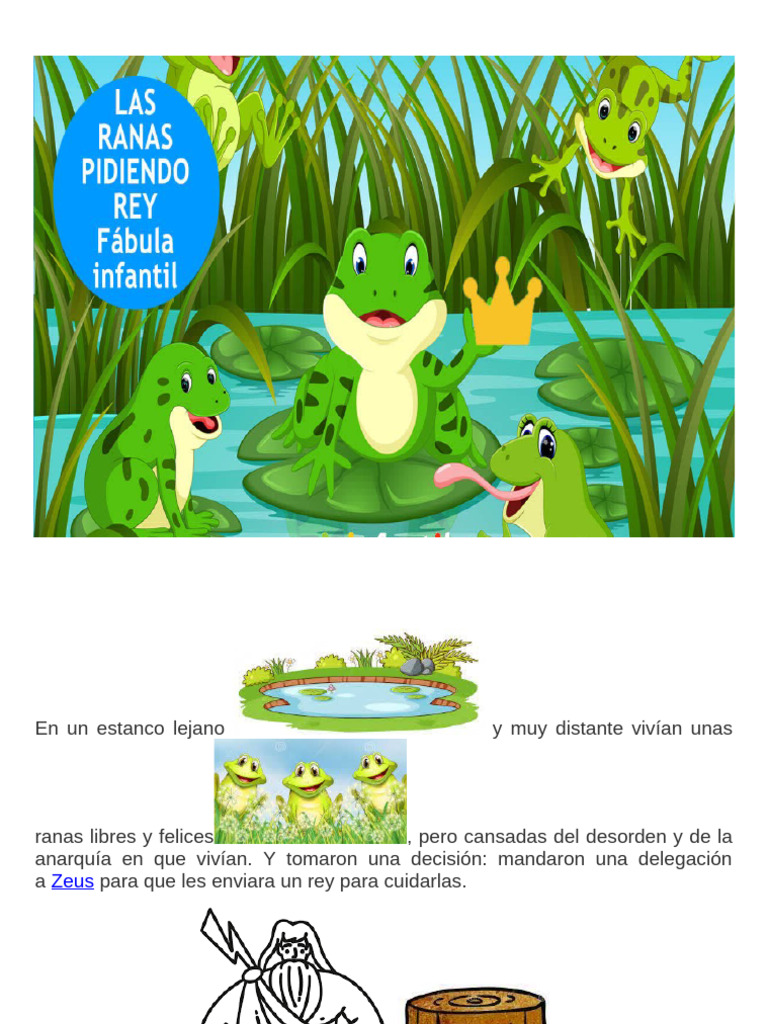 Las ranas que pidieron un rey | PDF
