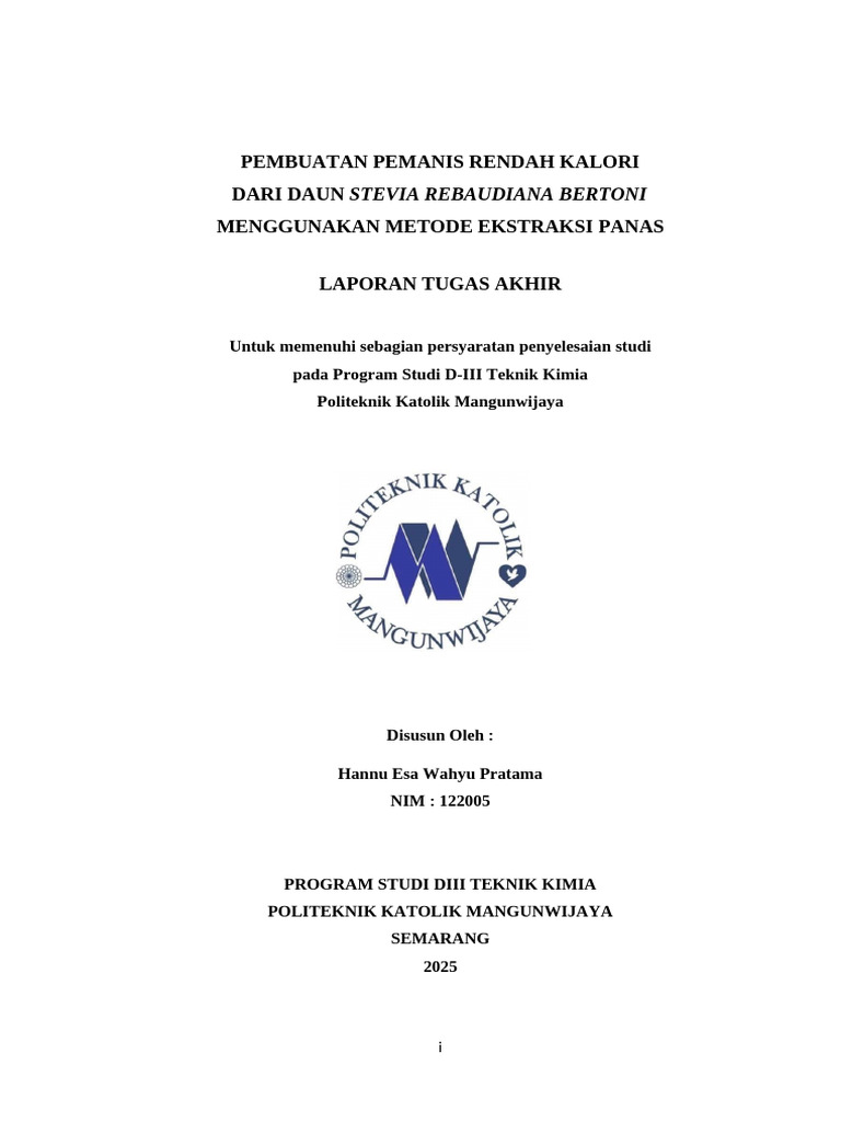 Laporan TA Hannu - 150125 - Koreksi 150125 | PDF