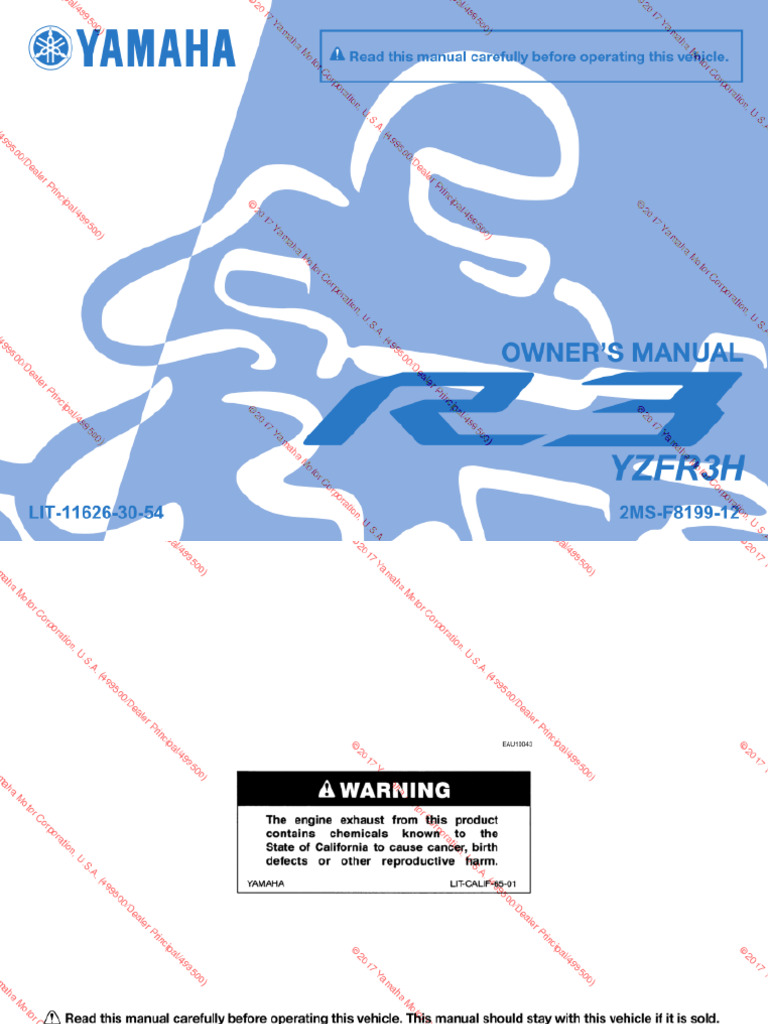 Yzf-R3 2017 | PDF