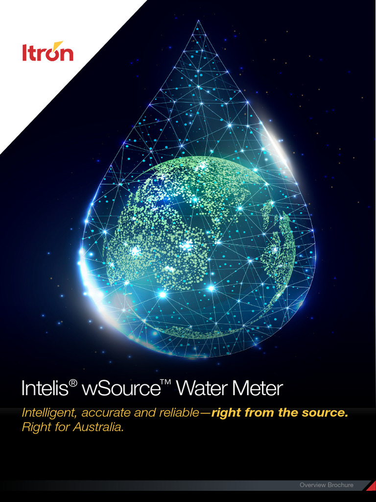 Itron Intelis wSource Water Meter Overview | PDF | Water