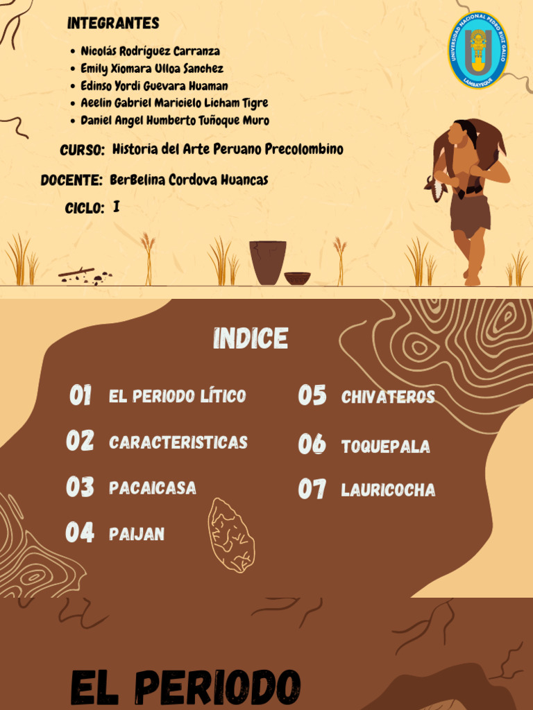 Características del Período Lítico en Perú | PDF
