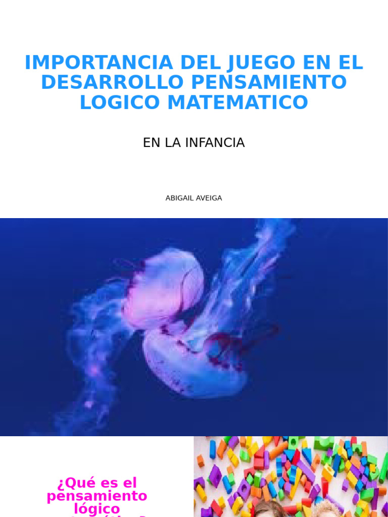 Importancia Del Juego Logico Matematico | PDF | Pensamiento | Causalidad