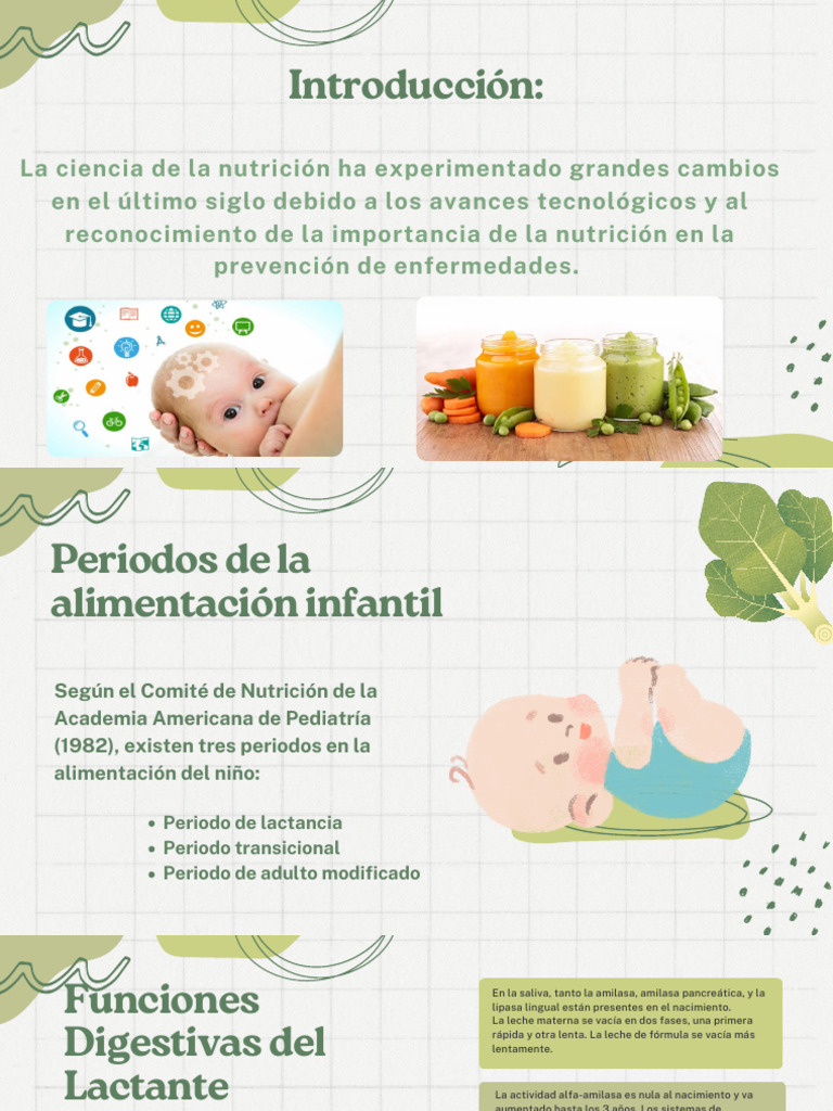 Nutrición Infantil: Guía de Alimentación | PDF | Nutrición | Dieta y ...