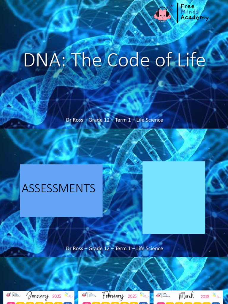 1 - DNA - The Code of Life - Term 1 - G12 (Autosaved) - 1 | PDF | Dna ...