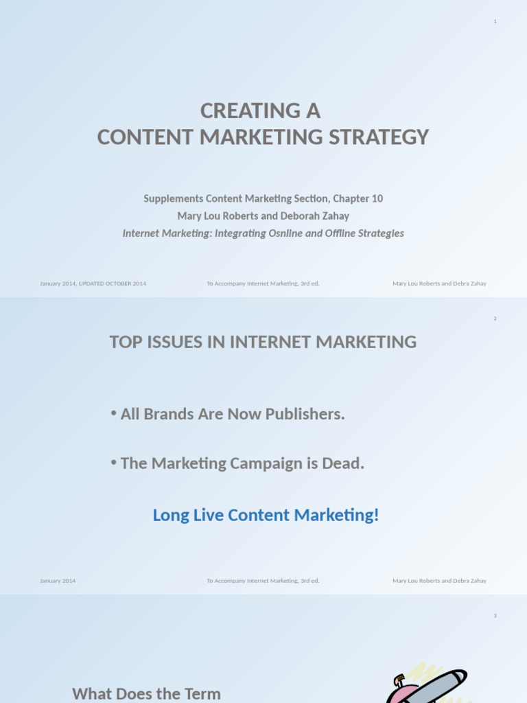 Creating A Content Marketing Strategy | PDF | Digital Marketing ...