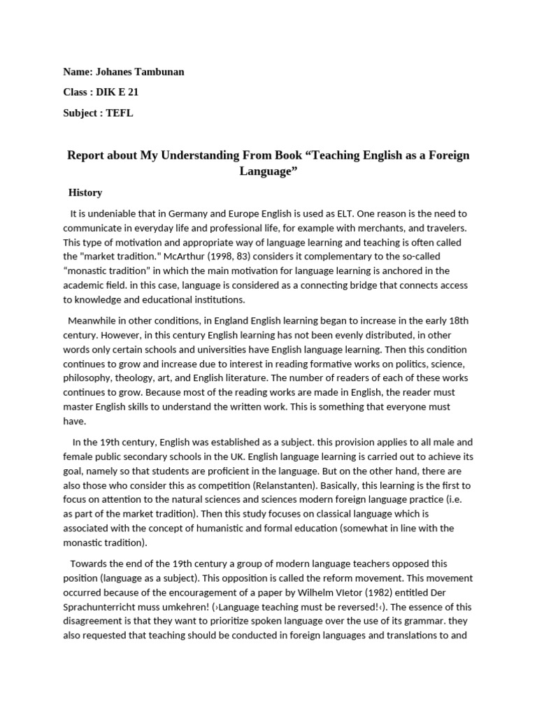 Evolution of English Teaching Methods | PDF | Learning | English Language