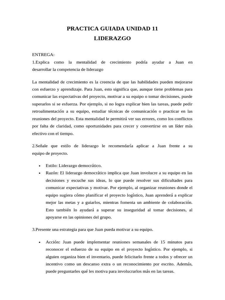 Fomentar Mentalidad de Crecimiento en Liderazgo | PDF | Liderazgo ...