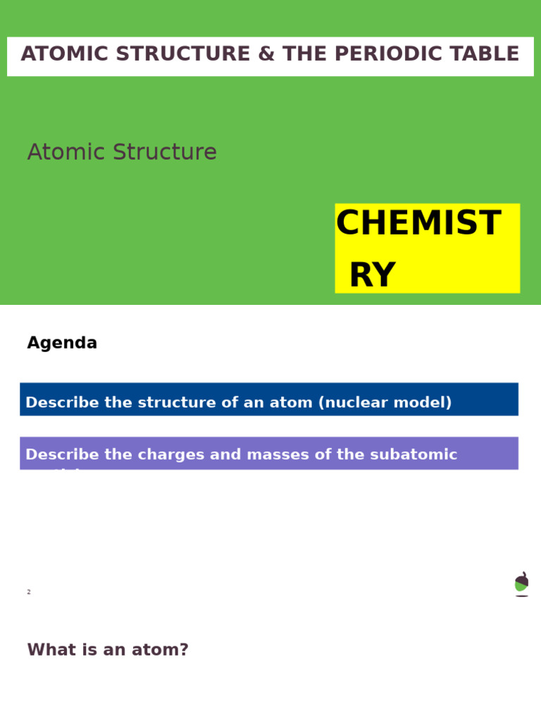 Understanding Atomic Structure and Particles | PDF | Atomic Nucleus | Atoms