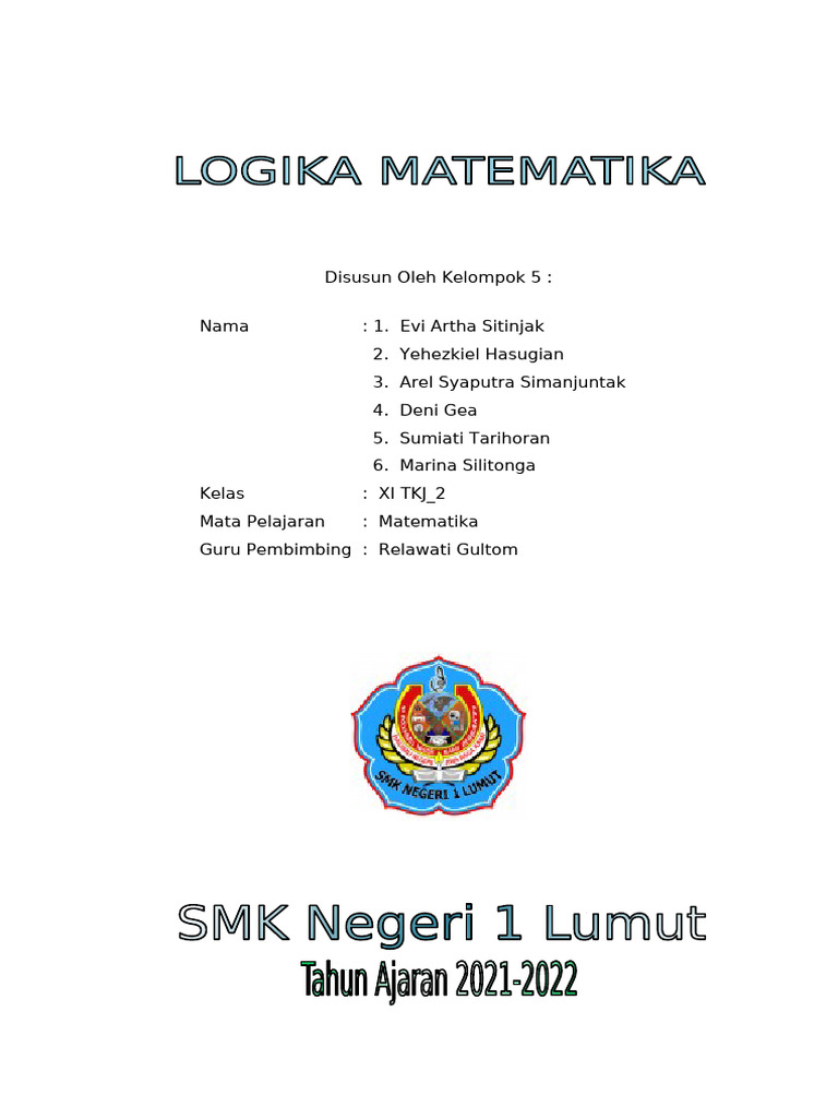 Konsep Dasar Logika Matematika | PDF