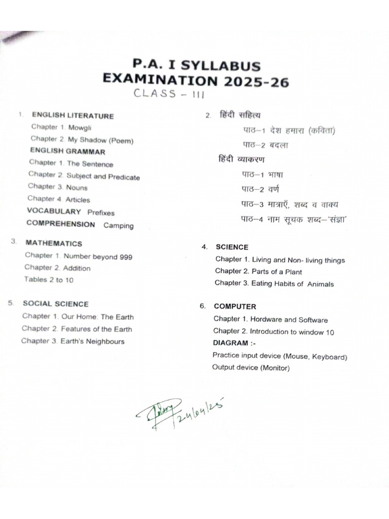 Class 3 | PDF
