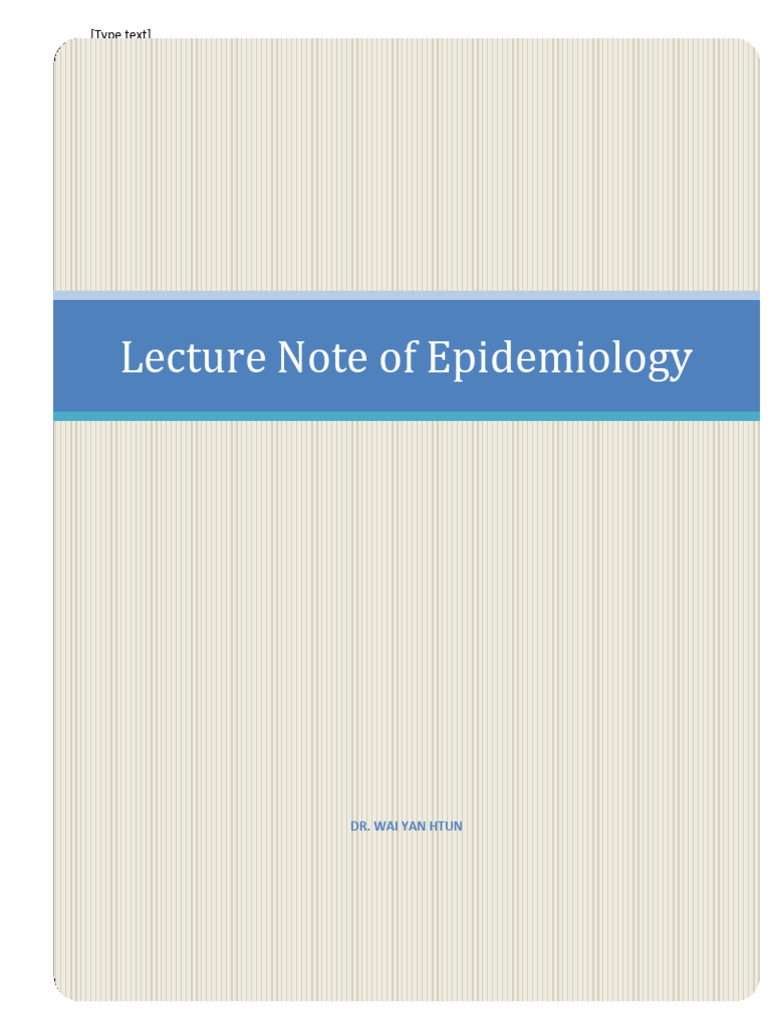 Uses of Epidemiology in Health Studies | PDF | Preventive Healthcare ...