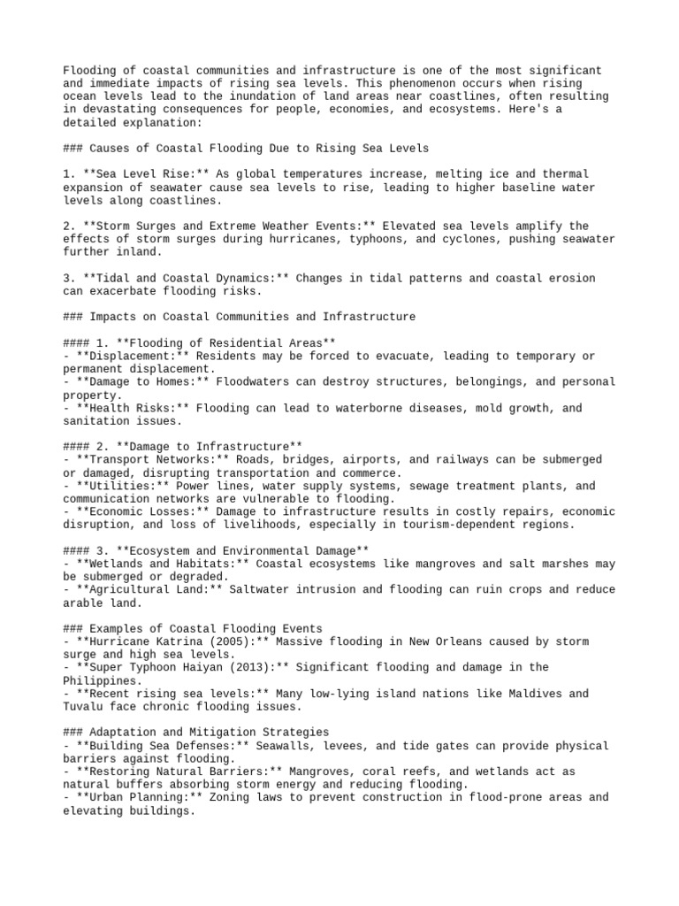 Clayson's Reports 2-21-2025a | PDF | Flood | Sea Level Rise