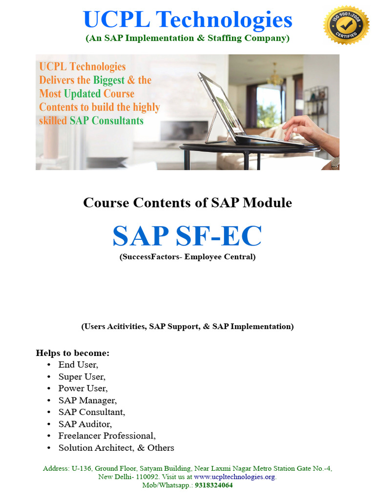 SAP SuccessFactors Training Course | PDF | Computing | Information ...
