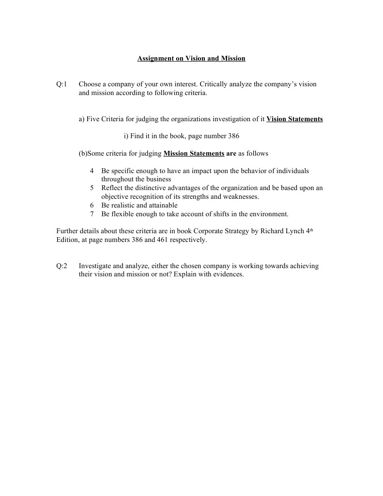 Vision & Mission | PDF