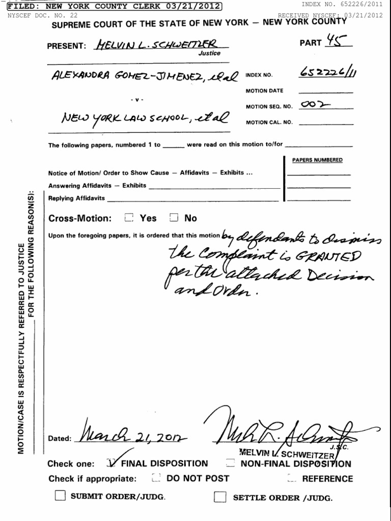 Legal Filing Notice | PDF | Law