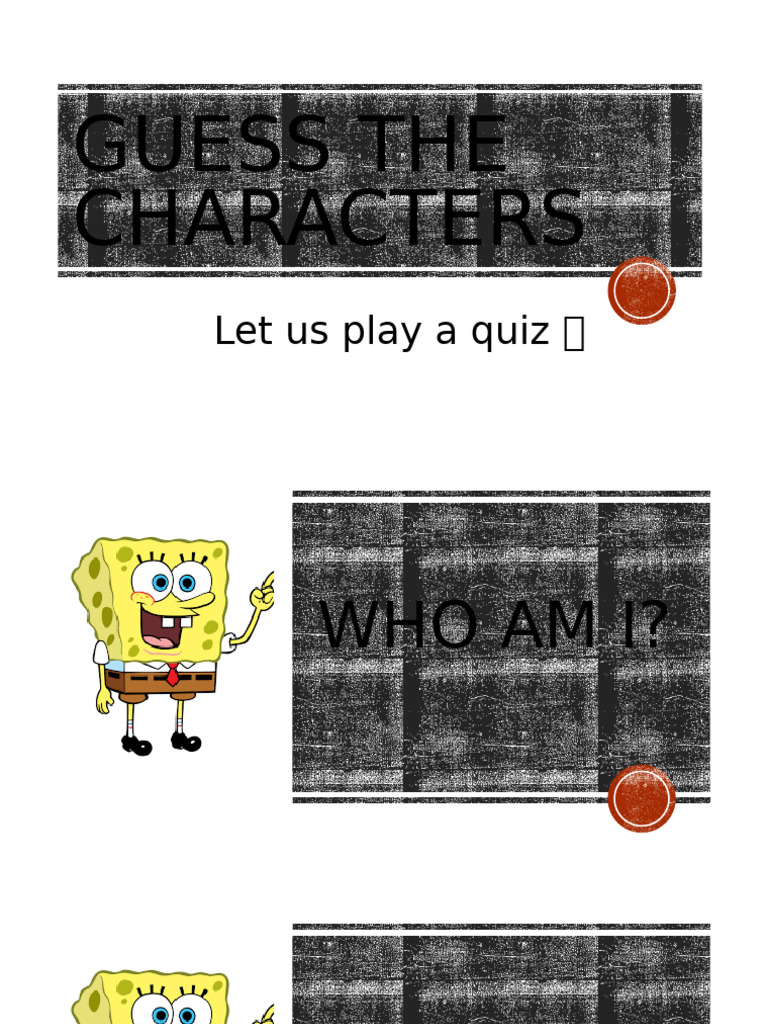 Character Guessing Quiz Game | PDF