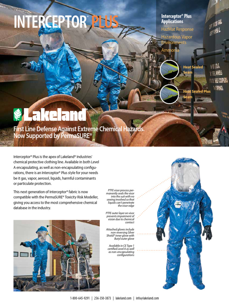 Interceptor® Plus Chemical Protection | PDF | Materials | Chemical ...