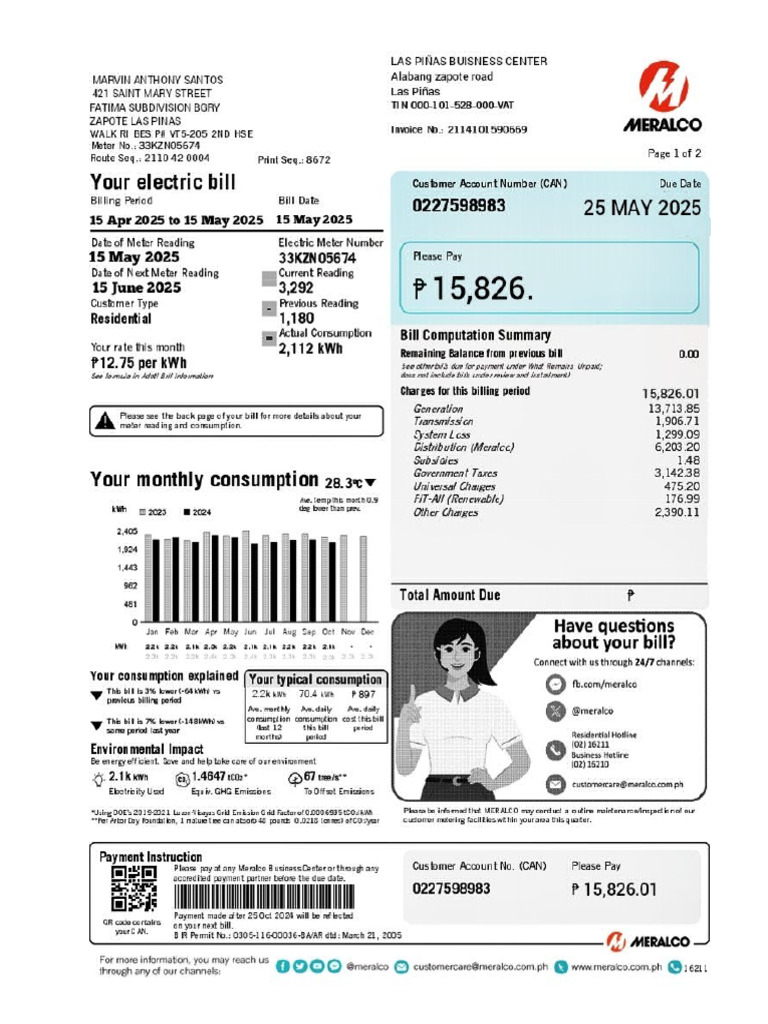 Electric Bill | PDF