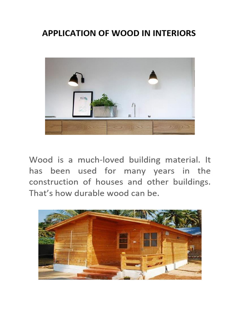 Wood Applications in Modern Interiors | PDF | Plywood | Wood