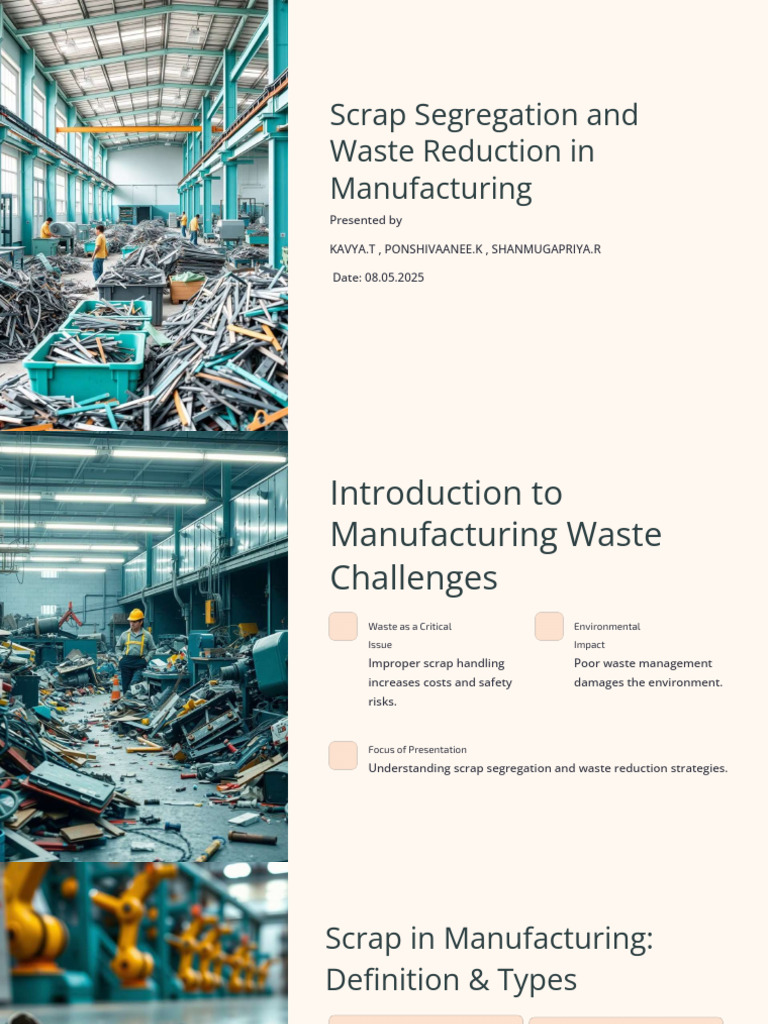 Scrap Segregation for Waste Reduction | PDF | Scrap | Waste