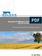 Success in Mergers and Acquisitions - Milner LLP Literature Review February 2010