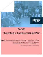 Convocatoria-Fondo Juventud y Paz