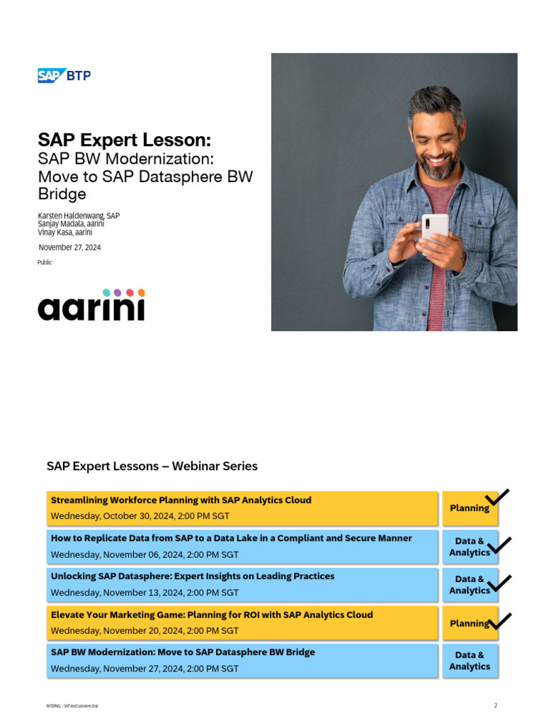 SAP BW to Datasphere Migration Guide | PDF | Cloud Computing | Data