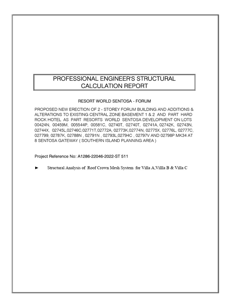 RWS ST 511 Structural Calculation R0 (15.05.25) | PDF | Strength Of ...
