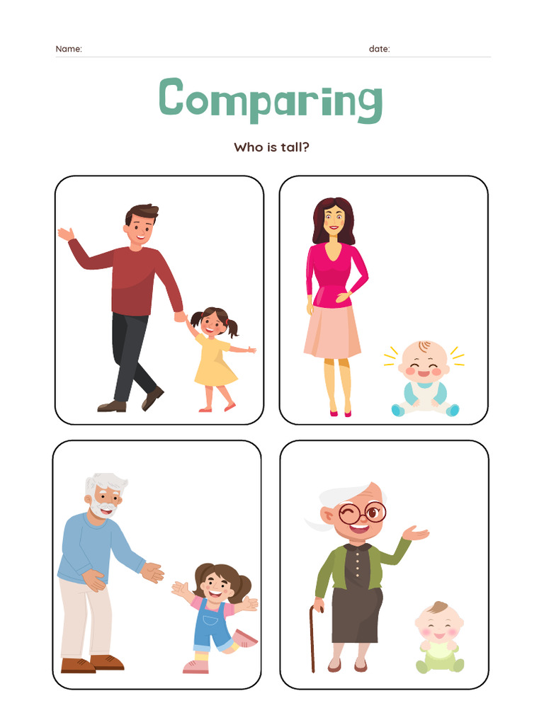 Spring Counting Worksheet Colorful Illustrative Style | PDF