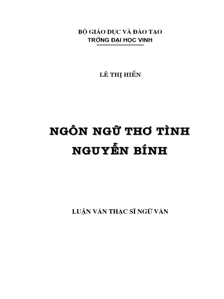 Luan Van Thac Si | PDF