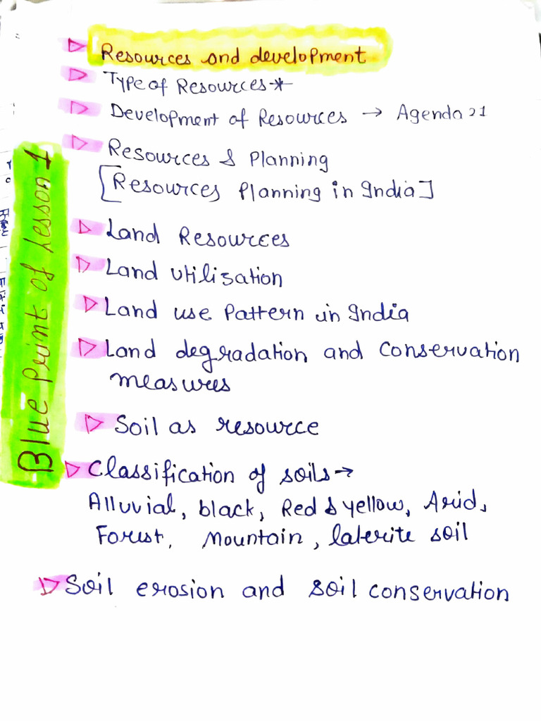 Resource Planning in India | PDF | Soil | Natural Materials